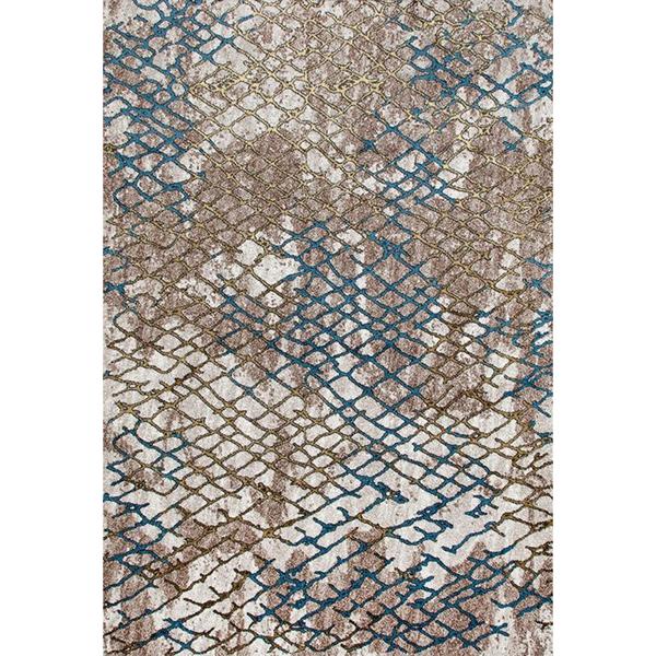Persian Rugs Beehive Designed Multi Colored Beverly Collection Modern Area Rug - 7'10" x 10'6"