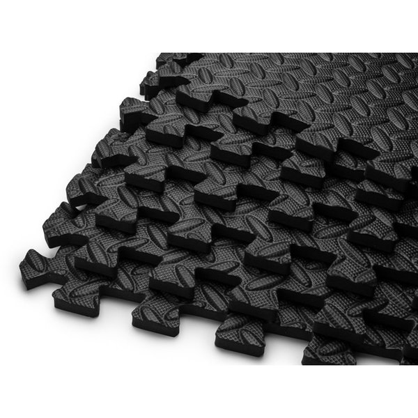 HemingWeigh EVA Black Foam Puzzle Exercise Mat
