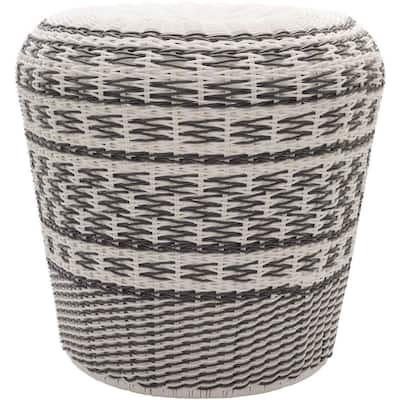 Alessandra Polyethylene/Metal Outdoor Stool (18 x 18 x 17)