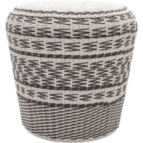 Alessandra Polyethylene/Metal Outdoor Stool (18 x 18 x 17)