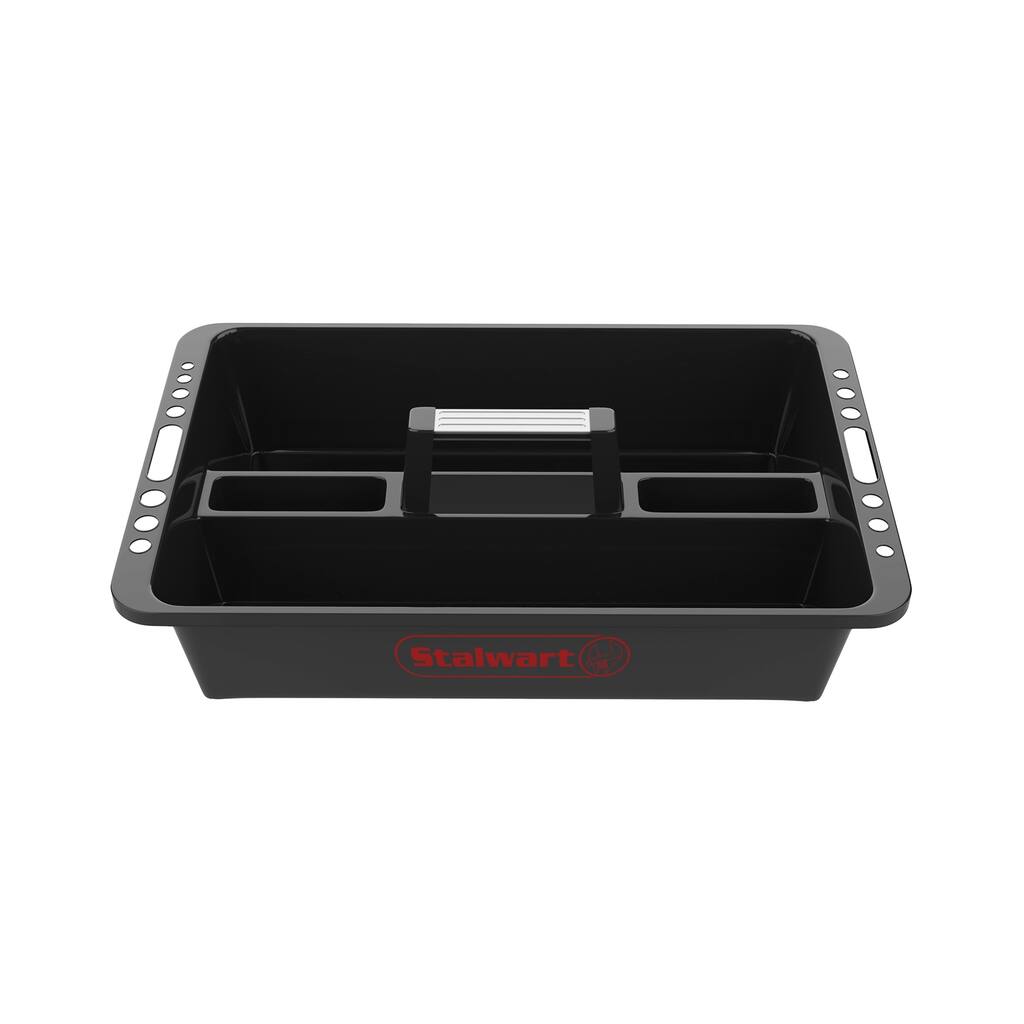 Plastic Storage Tray Tote- Versatile Multiuse Caddy by Stalwart