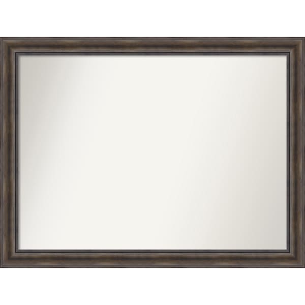 Wall Mirror Choose Your Custom Size - Extra Large, Rustic Pine Wood - Brown