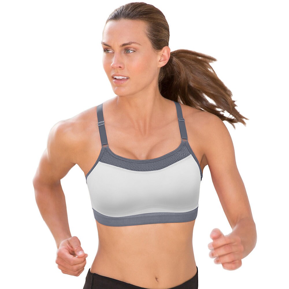 Central Park Womens B/w Yoga Fitness Running Sports Bra Athletic L BHFO 8986 for sale online