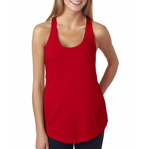 Next Level Women's Red The Terry Racerback Tank