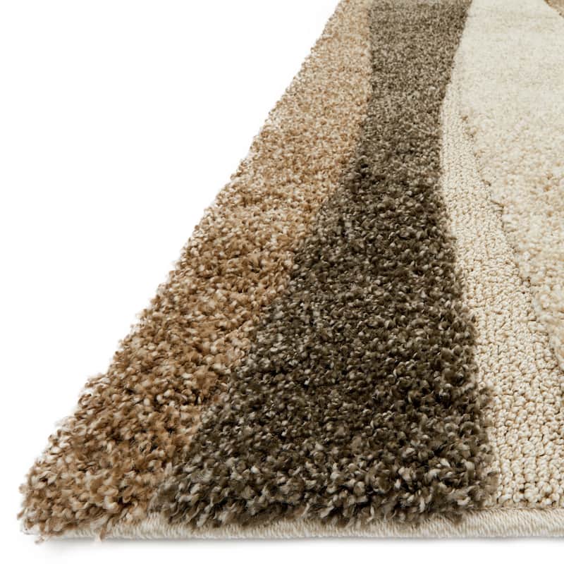 Alexander Home Julian Mid-century Modern Wave Shag Area Rug