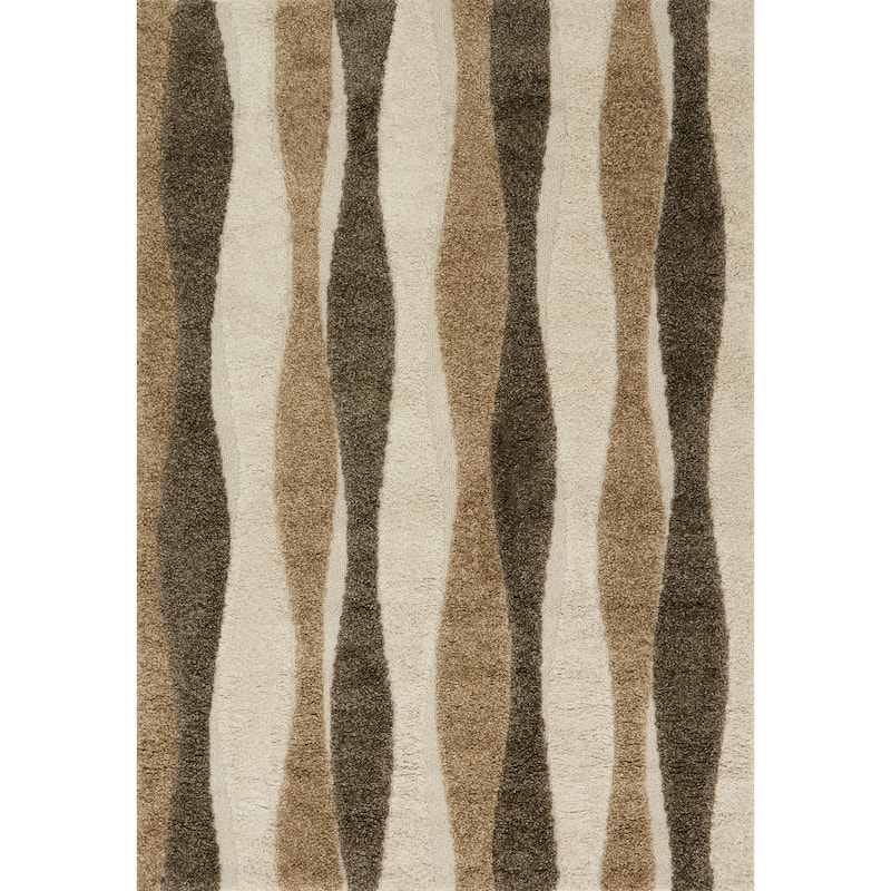 Alexander Home Julian Mid-century Modern Wave Shag Area Rug