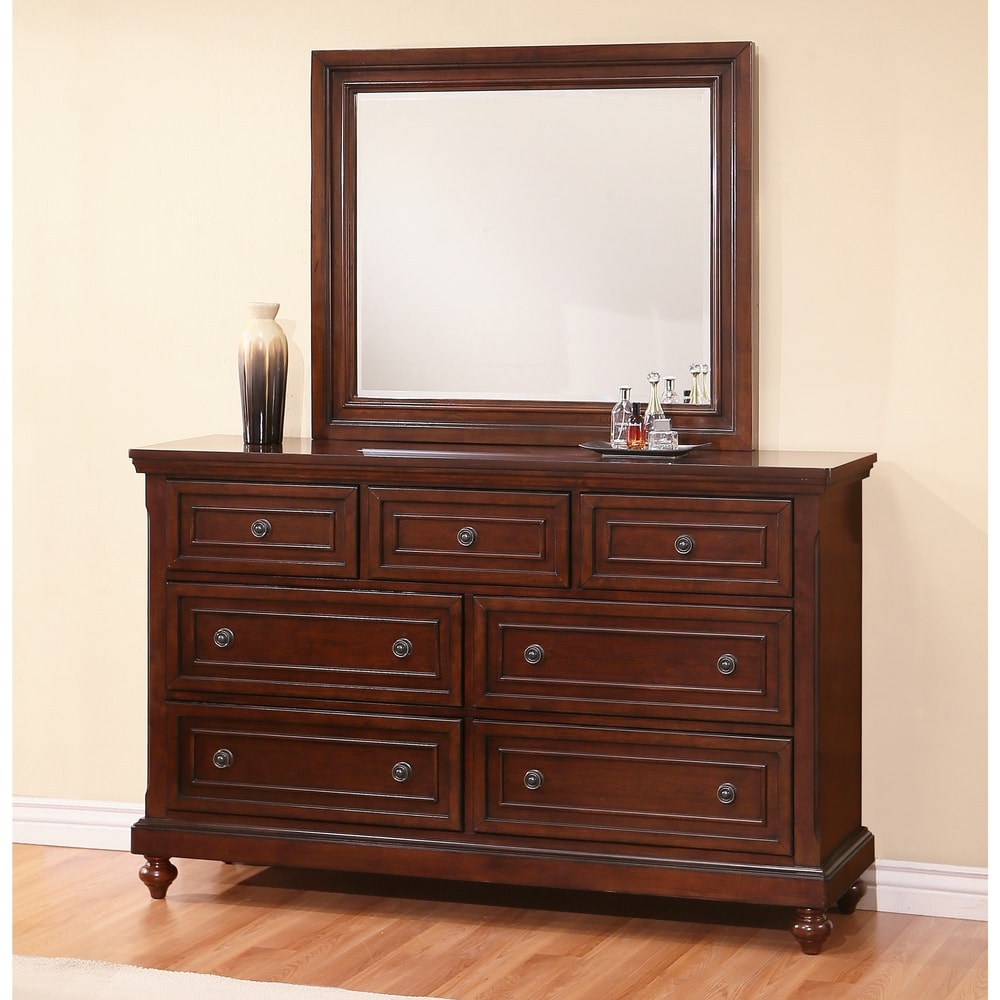 Buy Mirrored Cherry Finish Dressers Chests Online At Overstock