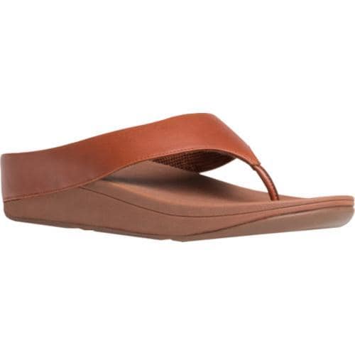 Women's FitFlop Ringer Thong Sandal Dark Tan