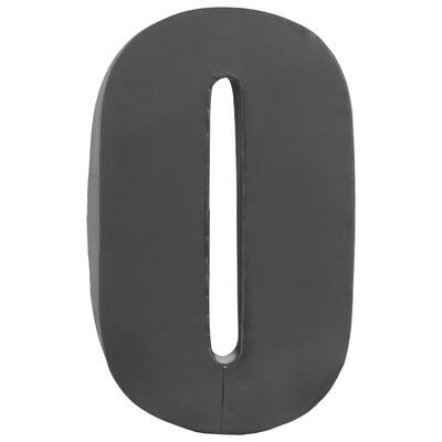Urban Trends Collection Grey Metal Alphabet Letter 'O' Wall Decor