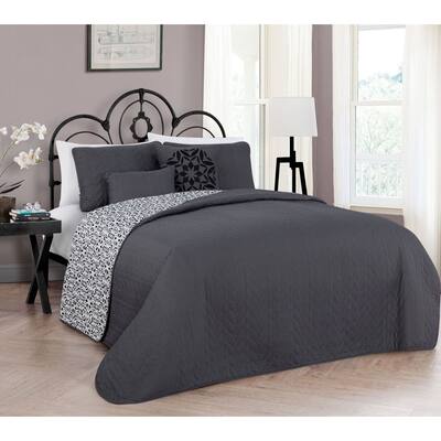 Avondale Manor Reversible Harper 5-piece Quilt Set