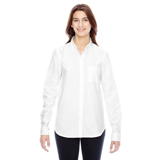 Hartwell Women's Twill Button-up Shirt - 15766512 - Overstock.com ...
