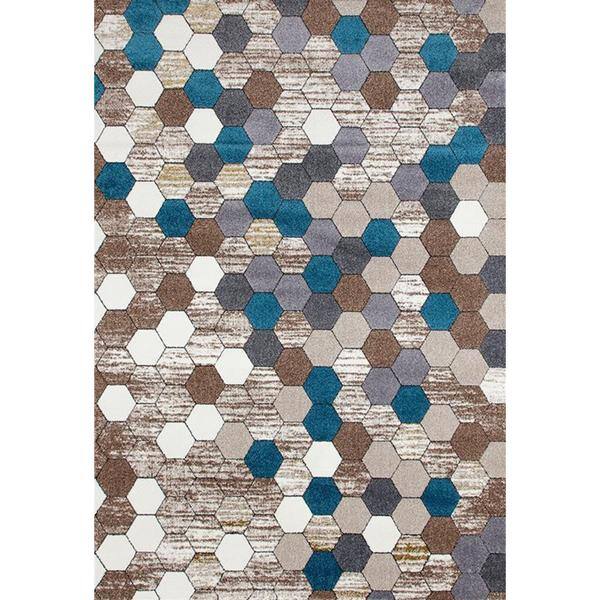 Shop Persian Rugs Colorful Honeycomb Area Rug 7 10 X 10 6 Overstock 12300603