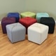 preview thumbnail 1 of 7, Sopri Upholstered Cube Modern Ottoman