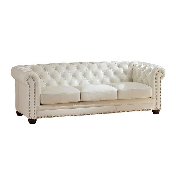 Shop Nebraska Leather Chesterfield Sofa Loveseat And Chair Set