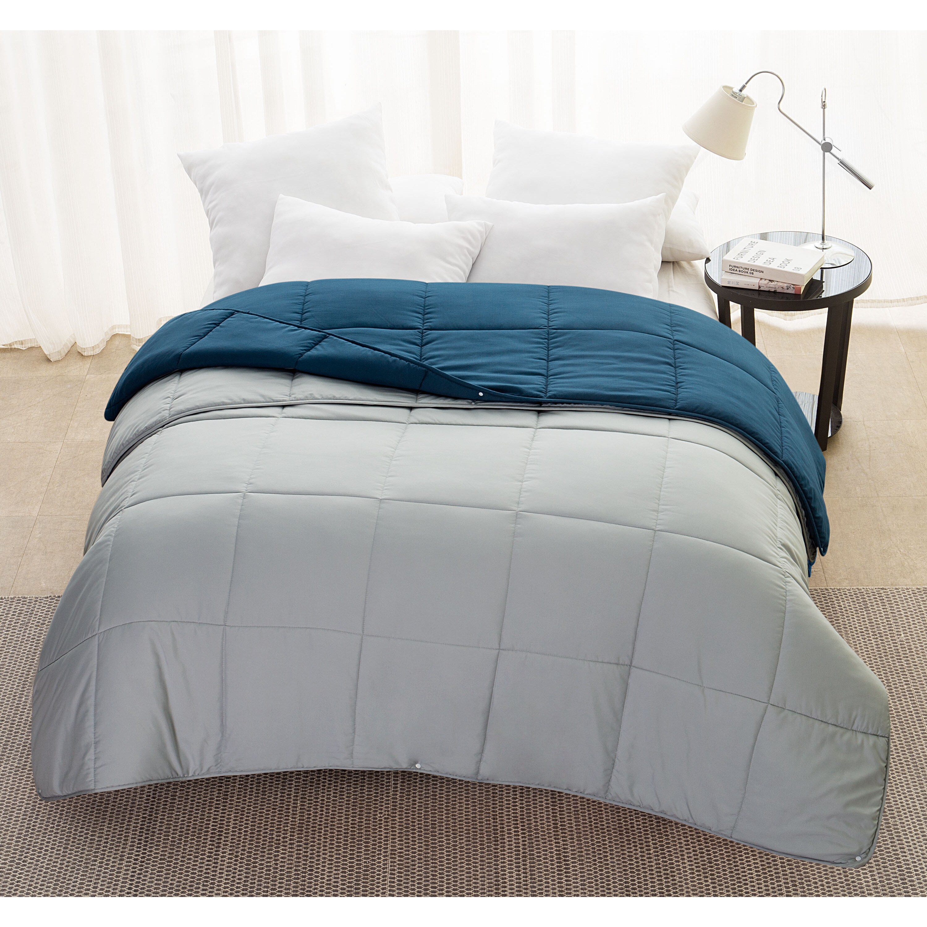 Shop Vcny 3 In 1 All Seasons Down Alternative Snap Comforter