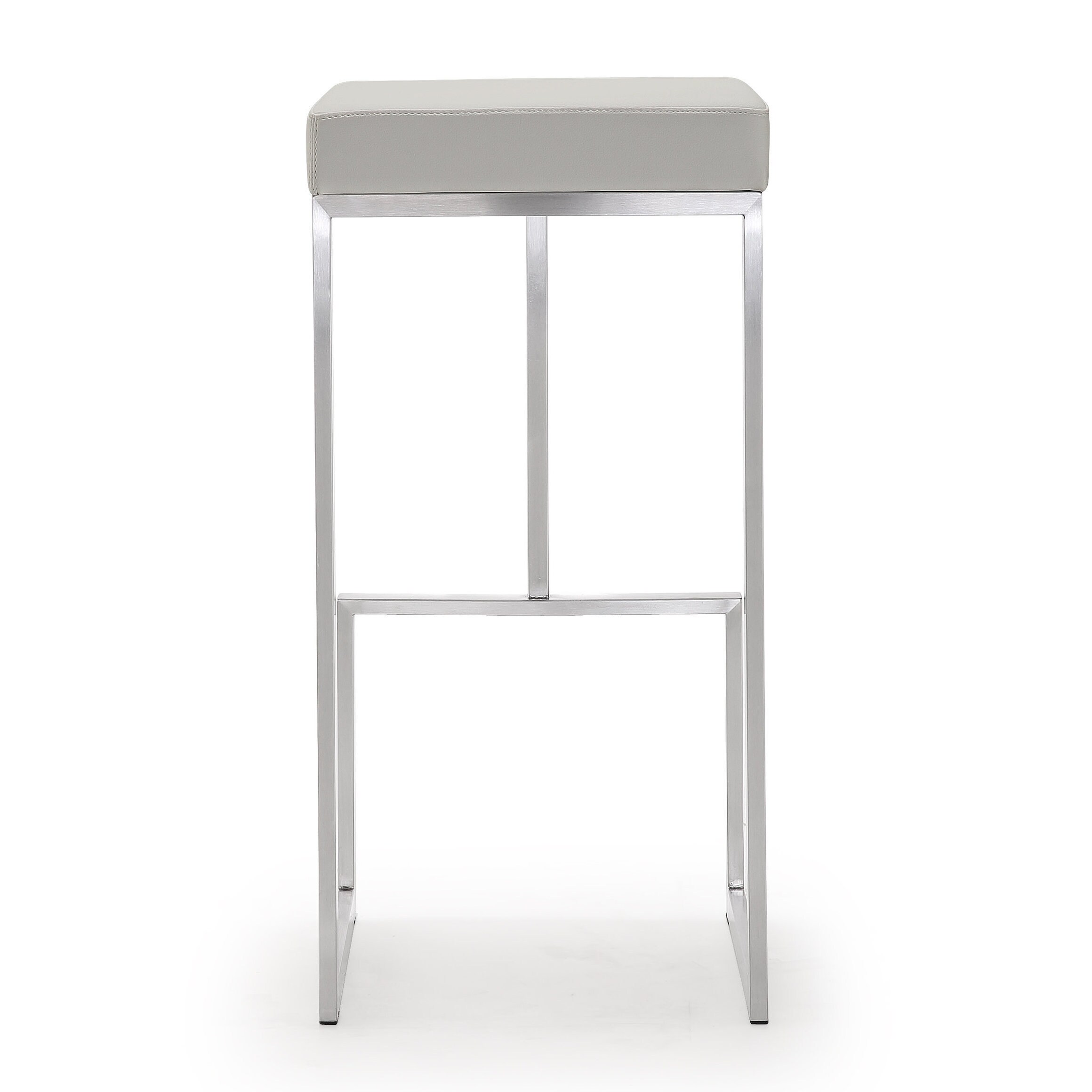 Ferrara Set Of 2 Light Grey Steel Bar Stools Ferrara Set Of 2 Light Grey Steel Bar Stools