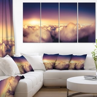 Blue Sky Over Clouds Panorama Landscape Wall Art Canvas Print On Sale Overstock 12302649