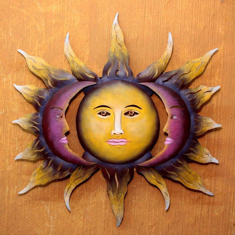 NOVICA Handmade Steel 'Beloved Sun' Wall Art (Mexico)