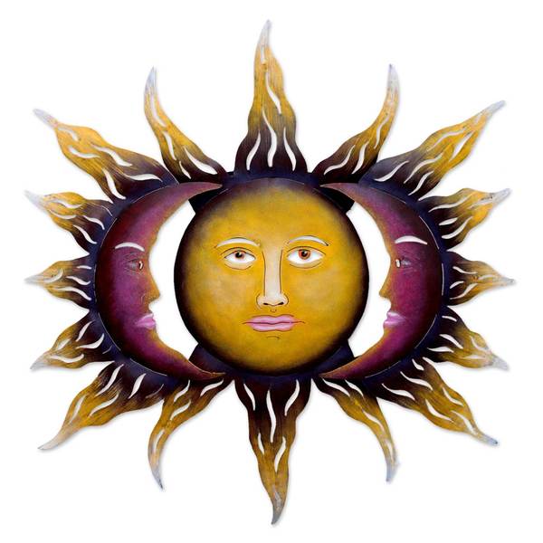 Handmade Steel 'Beloved Sun' Wall Art (Mexico)