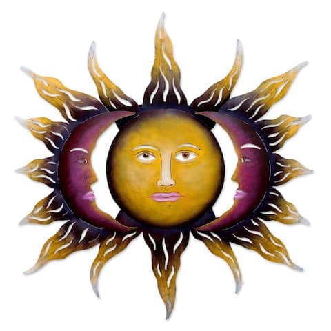 NOVICA Handmade Steel 'Beloved Sun' Wall Art (Mexico)