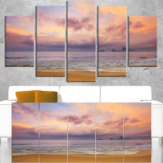Bright Morning over the Sea - Modern Seashore Canvas Art - Bed Bath ...