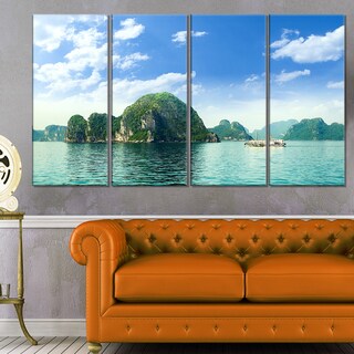 Ha Long Bay in Vietnam - Seashore Canvas Wall Artwork Print - Bed Bath ...