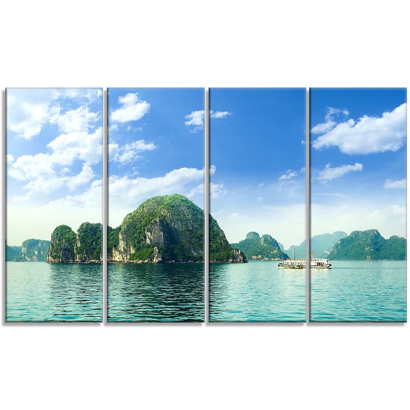 Ha Long Bay in Vietnam - Seashore Canvas Wall Artwork Print