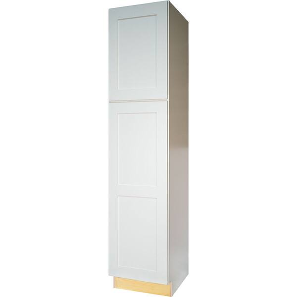 Shop Everyday Cabinets Shaker Style White 18 Inch Pantry Utility