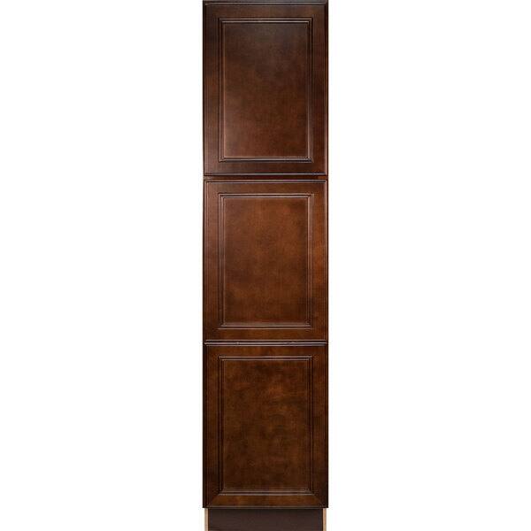 Shop Everyday Cabinets Leo Saddle Cherry Mahogany 18 Inch Pantry