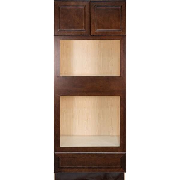 Shop Everyday Cabinets Leo Saddle Cherry Mahogany Wood 33 Inch