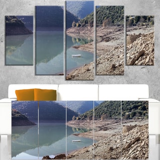 Majestic Mountain Lake Panorama - Landscape Wall Art Canvas Print ...