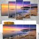 Sunset in Cala Violina Bay Beach - Extra Large Seashore Canvas Art - On ...