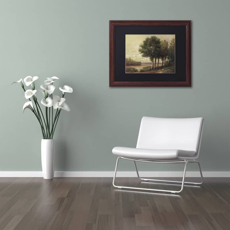 Daniel Moises 'Tranquility' Matted Framed Art