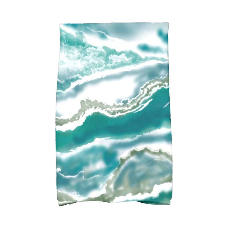 18 x 30-inch Remolina Geometric Print Kitchen Towel - Green