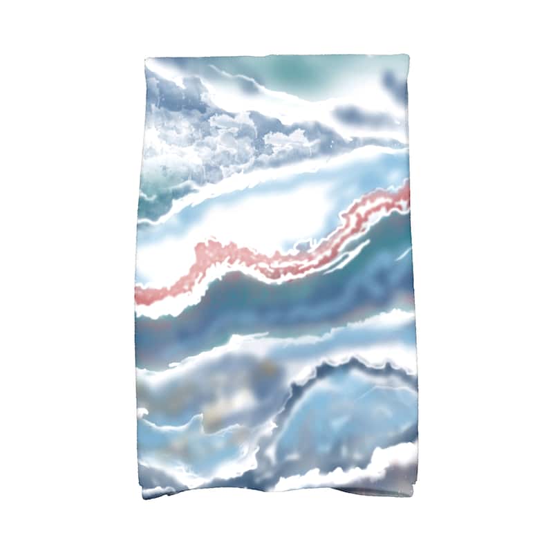 18 x 30-inch Remolina Geometric Print Kitchen Towel - Blue