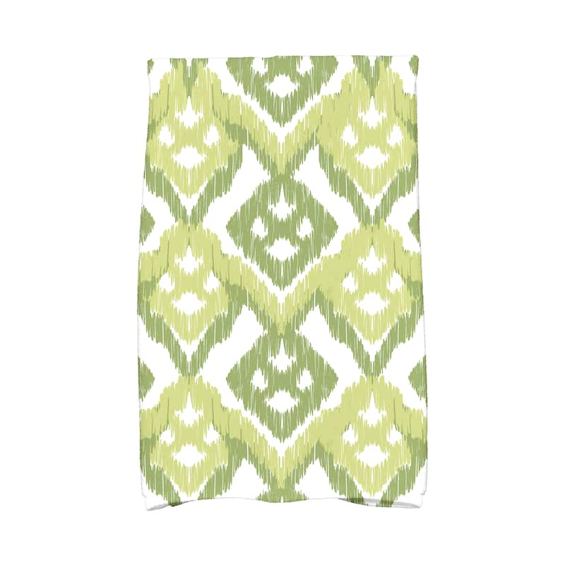 18 x 30-inch Hipster Geometric Print Kitchen Towel - Green