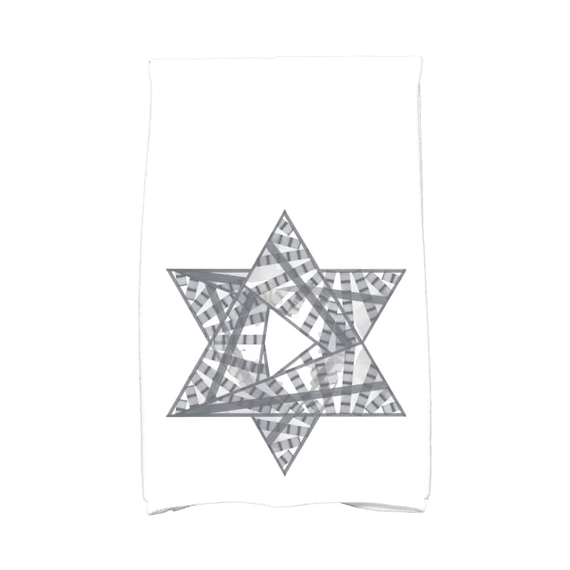 18 x 30-inch Star Mosaic Holiday Geometric Print Kitchen Towel