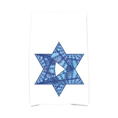 18 x 30-inch Star Mosaic Holiday Geometric Print Kitchen Towel