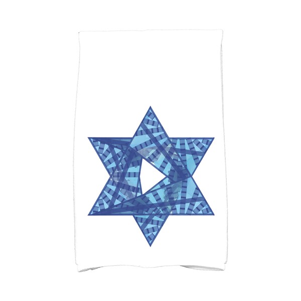 16 x 25-inch Star Mosaic Holiday Geometric Print Kitchen Towel
