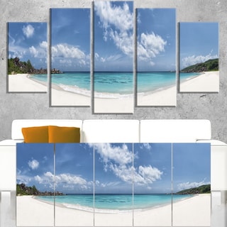 Majestic Seychelles Beach Panorama - Large Seascape Art Canvas Print ...