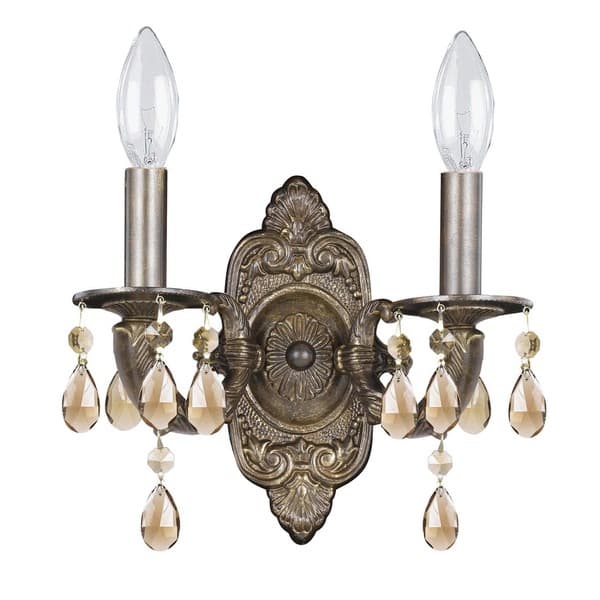 slide 1 of 1, Paris Market 2-light Venetian Bronze Wall Sconce