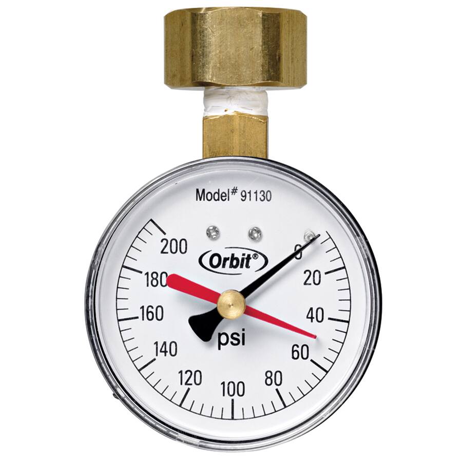 Orbit 91130 200 PSI Water Pressure Gauge