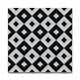preview thumbnail 6 of 15, Jadida in Black & White Handmade 8x8-in Moroccan Tile (Pack 12)