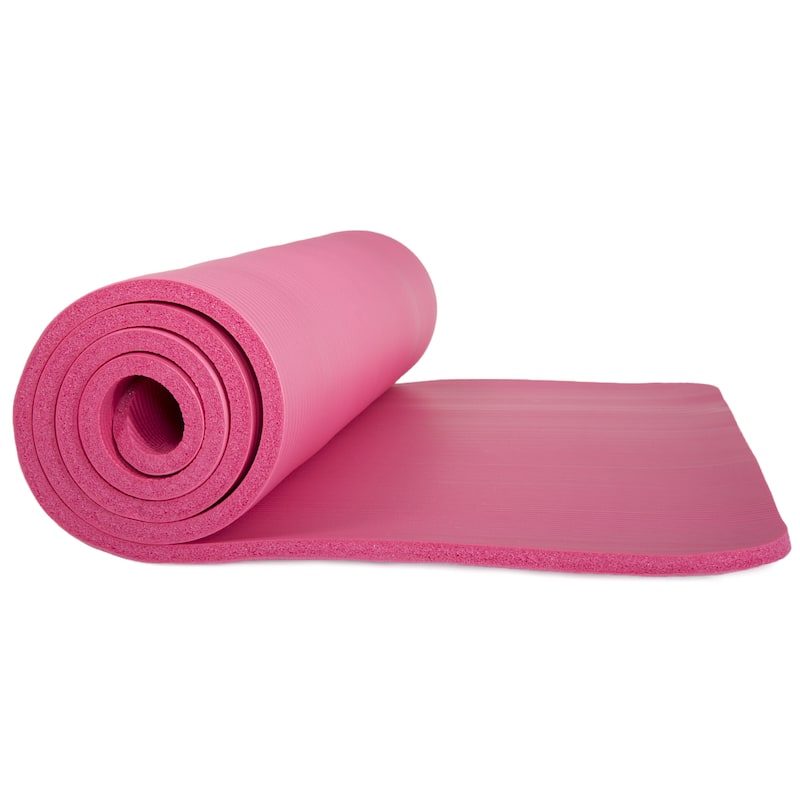 Thick Yoga Mat - Double Sided 1/2-Inch Workout Mat - 71x24-Inch