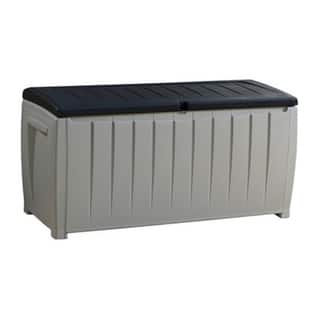 Keter Solana 70 Gallon Bench Durable Resin Outdoor Storage Deck