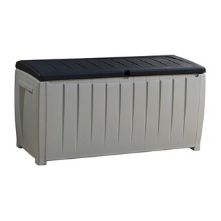 Keter Novel 90 gal. Black and Grey Plastic Deck St