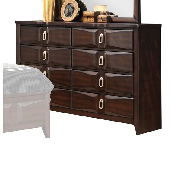 Shop Lancaster Espresso 8 Drawer Dresser Free Shipping Today