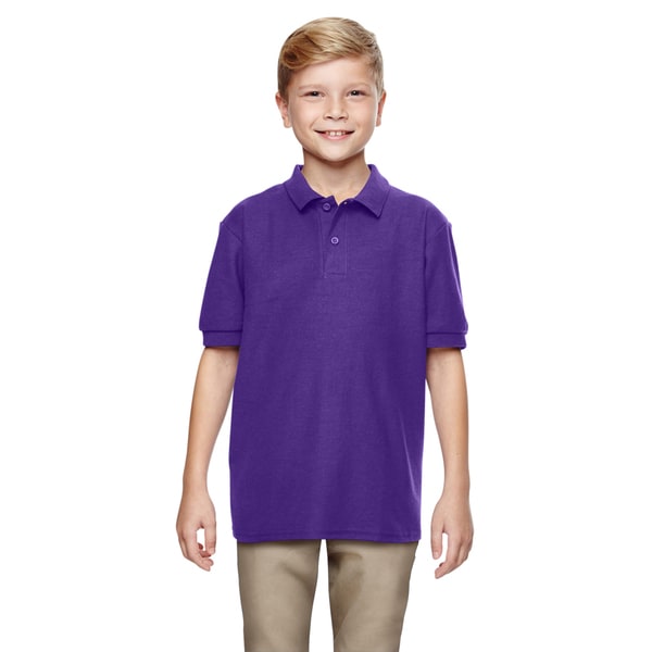 Gildan Boys' Purple DryBlend Double-pique Polo Shirt - Free Shipping On ...