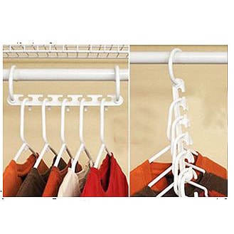 Metal Cascading Space Saving Closet Hangers 5pc Set