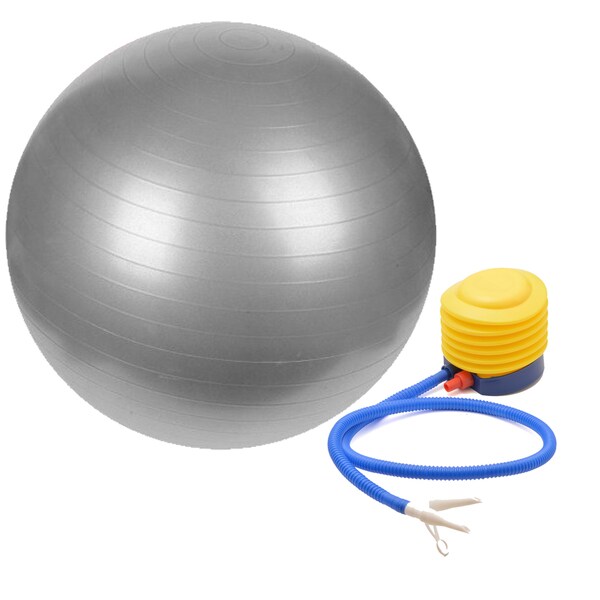 Sivan Health & Fitness Yoga Ball With Pump (Grey)